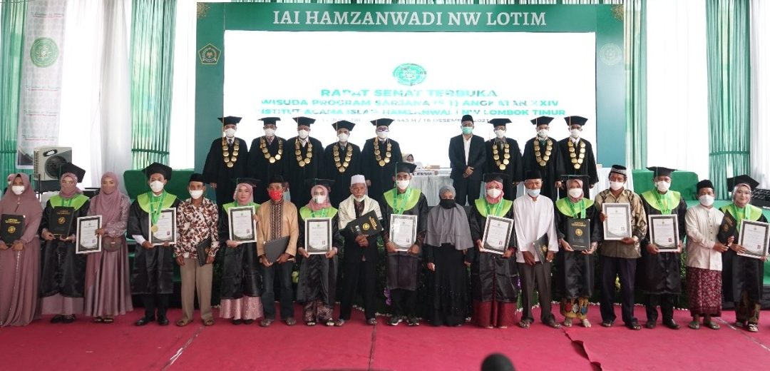Institut Agama Islam Hamzanwadi NW Lotim Wisuda 318 Lulusan Program Sarjana